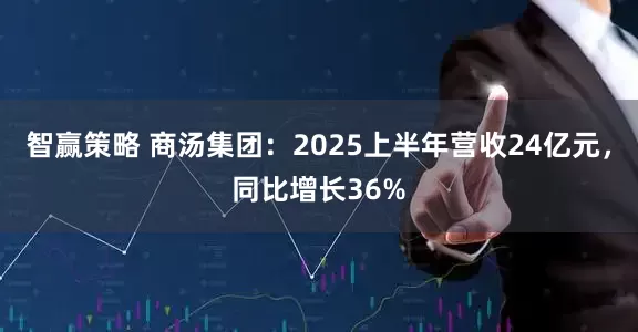 智赢策略 商汤集团：2025上半年营收24亿元，同比增长36%